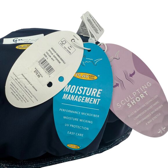 Greg Norman Golf Skort Women's LARGE Navy Abstract Print ML75 Sculpt Stretch NWT - Picture 16 of 16